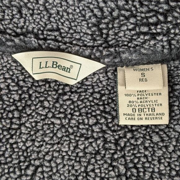 LL BEAN Faux Suede Sherpa Lined Coat with Matching Hat - Picture 6 of 16